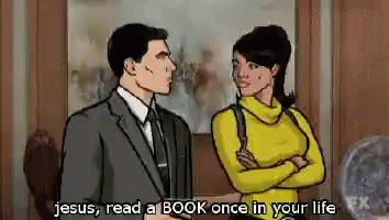 Archer Read A Book GIF - Archer Read A Book Educated GIFs