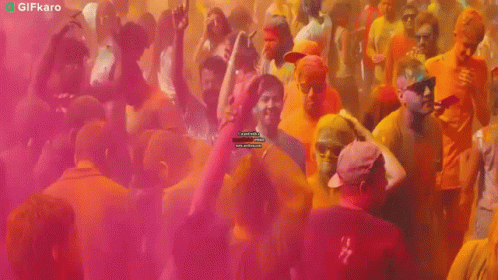 Partying Gifkaro GIF - Partying Gifkaro Festival Of Colors GIFs