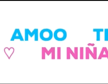 a sign that says te amoo mi nina with a heart