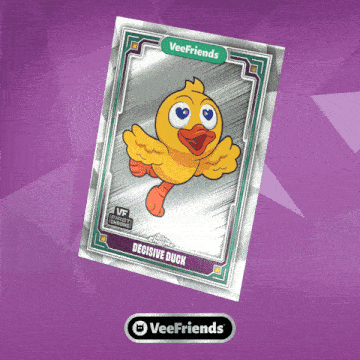 a card with a cartoon duck on it that says decisive duck