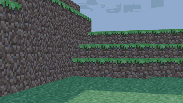 a minecraft character is standing in front of a brick wall