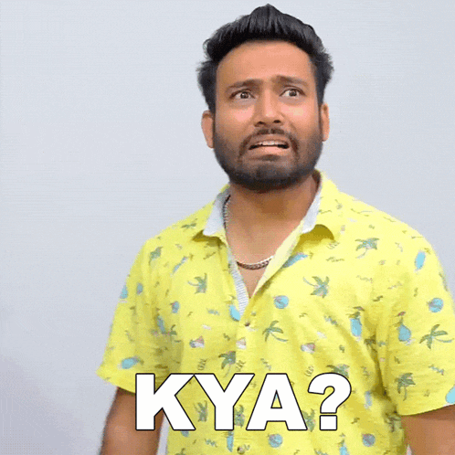 a man wearing a yellow shirt with the word kya on it