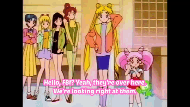 Sailor Moon Fbi GIF - Sailor Moon Fbi Chibiusa GIFs