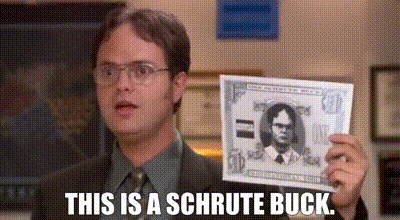 Dwight Schrute Schrute Buck GIF - Dwight Schrute Schrute Buck The Office GIFs