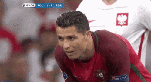 a close up of a soccer player on the field .