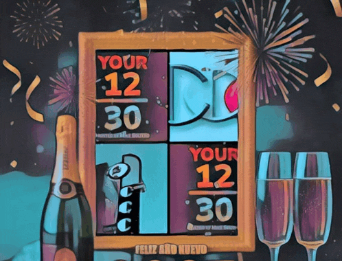a picture of a clock that says your 12/30