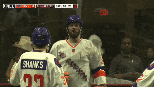 a lacrosse player named shanks wears number 33