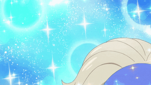 a cartoon drawing of a girl with blonde hair