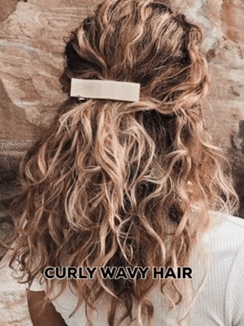 Curly Wavy Hair Wavy Hair Extensions GIF
