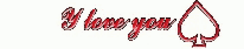 a picture of a spade with the words i love you on it