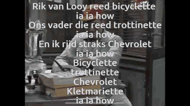 rik van looy reed bicyclette ia ia how ons vader die reed trottinette