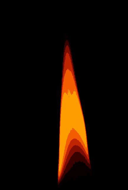 a close up of a flame in the dark