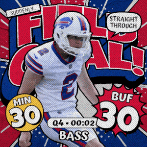 a buffalo bills football player with the number 6 on his uniform