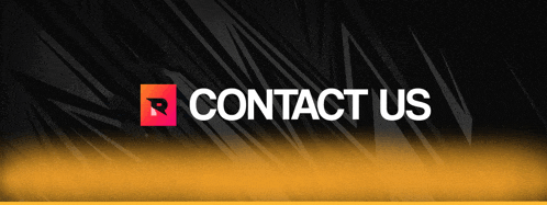 a sign that says contact us on a dark background