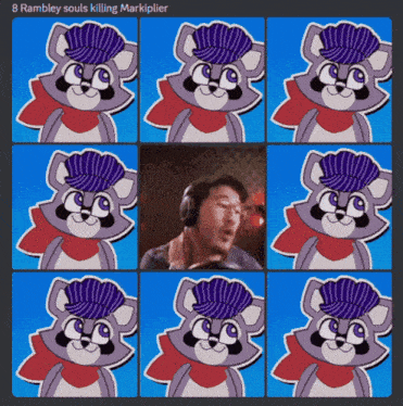 8 rambley souls killing markiplier is written on the bottom of the screen