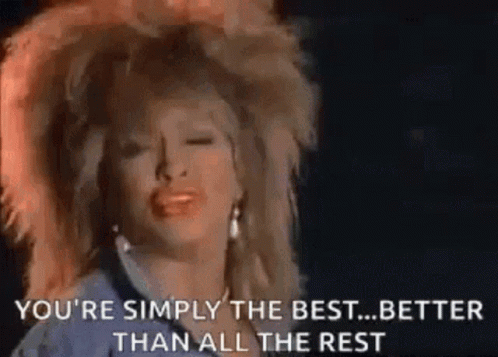 Simply The Best Tina Turner GIF - Simply The Best Tina Turner Better Than All The Rest GIFs