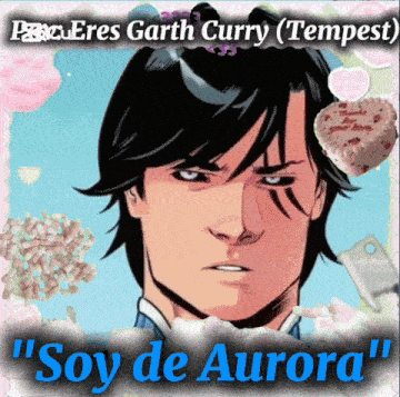 a comic book character named garth curry is featured on a poster
