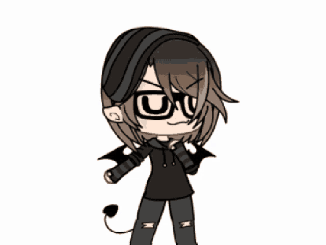 a cartoon character wearing glasses and a hat