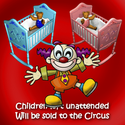 Children Left Unattended Sold To The Circus GIF - Children Left Unattended Sold To The Circus Clown GIFs
