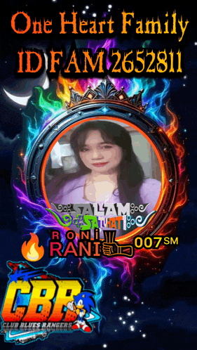 a poster that says one heart family with a picture of a woman