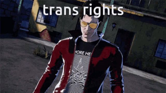 No More Heroes3 Trans Rights GIF - No More Heroes3 Trans Rights No More Heroes GIFs
