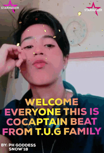 a poster that says welcome everyone this is captain beat from t.u.g family