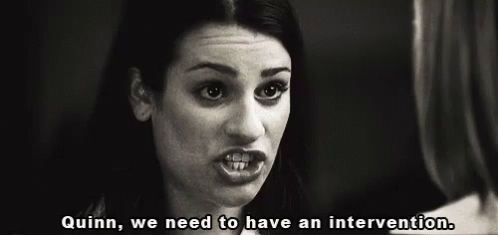 You Need To Accept That You'Re Gay - Intervention GIF - Glee Lea Michele Dianna Agron GIFs