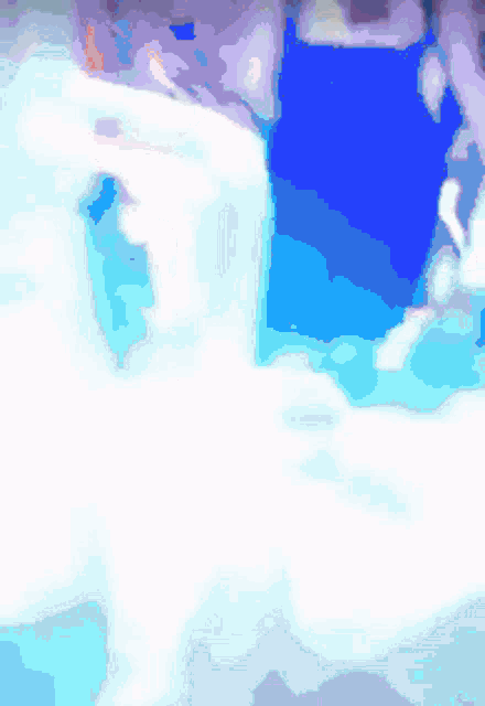 a blurry picture of a man and a woman holding hands