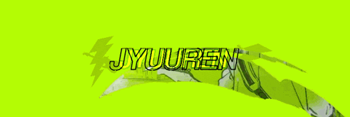 a drawing of a girl singing into a microphone with the name jyuuren above her