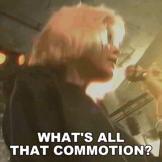 Whats All That Commotion Debbie Harry GIF - Whats All That Commotion Debbie Harry Blondie GIFs