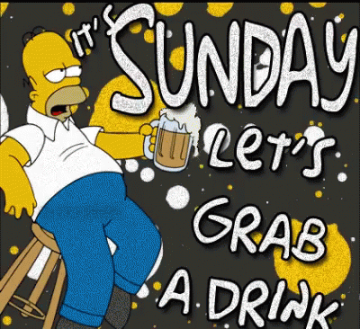 Sunday Homer GIF - Sunday Homer Beer GIFs