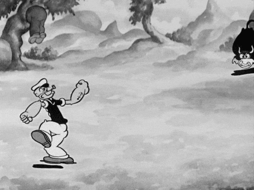 Popeye The Sailor - I Eats My Spinach GIF - Popeye Punch Beef GIFs
