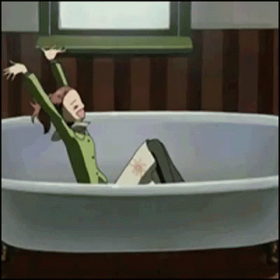 Nana Komatsu GIF - Nana Komatsu Bath Tub Happy GIFs