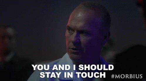 You And I Should Stay In Touch Vulture GIF - You And I Should Stay In Touch Vulture Michael Keaton GIFs