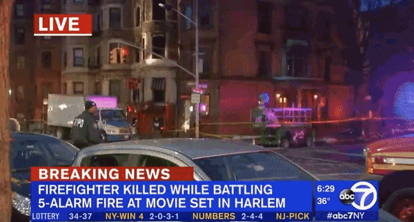 Breaking News Firefighter Killed While Battling5alarm Fire GIF - Breaking News Firefighter Killed While Battling5alarm Fire Harlem GIFs