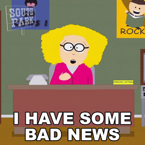 I Have Some Bad News Principal Victoria GIF - I Have Some Bad News Principal Victoria South Park GIFs