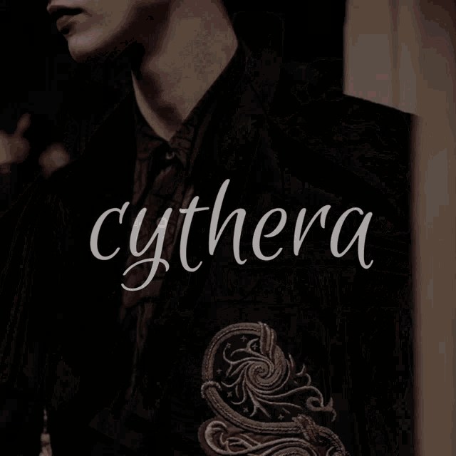 the word cythera is on a piece of music