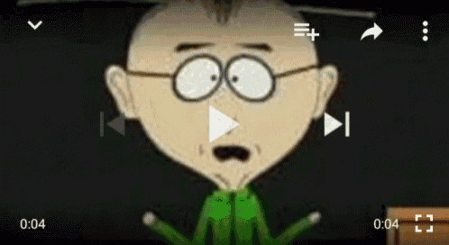 a cartoon of a man with glasses and a mustache is playing at 0:04