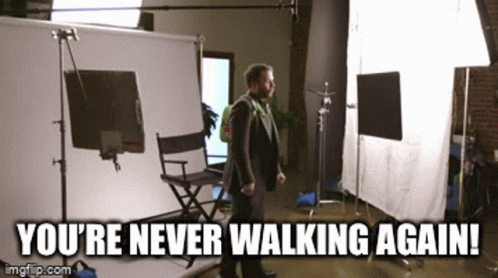 Never Walking GIF - Never Walking Again GIFs