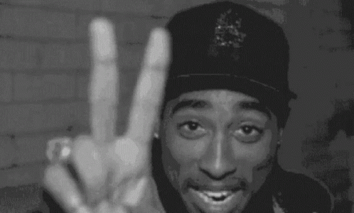 2pac Outlaw GIF - 2pac Outlaw Peace Sign GIFs