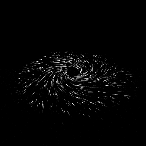 a black hole in the middle of a galaxy with stars coming out of it