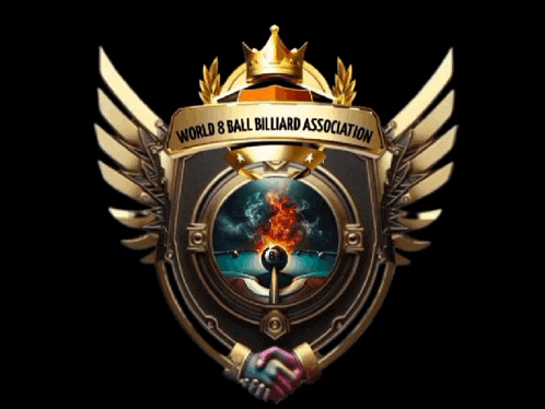 a logo for the world & ball billiard association is shown