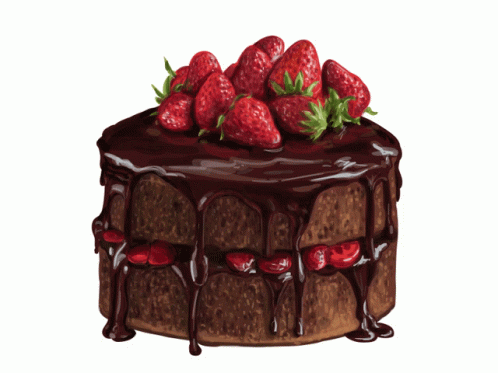 Cake Build Chocolate GIF - Cake Build Chocolate Strawberry GIFs