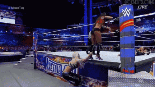 a wrestling match is being shown live on the wrestlemania website