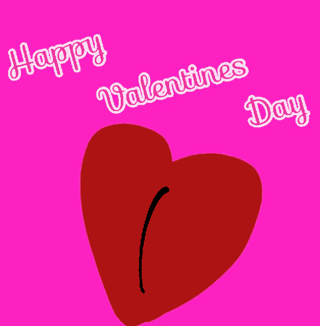 a pink background with the words happy valentine 's day