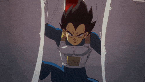 a cartoon character with a yellow light coming out of his body