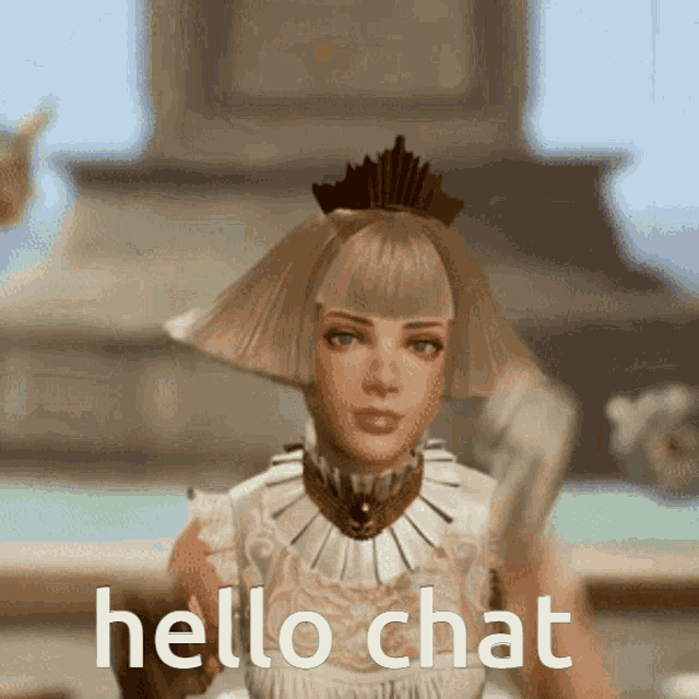 Hello Chat Deathverse GIF - Hello Chat Deathverse Let It Die GIFs