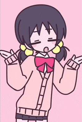 a drawing of a girl wearing a pink sweater