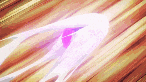 a purple object is flying through the air with a blurred background
