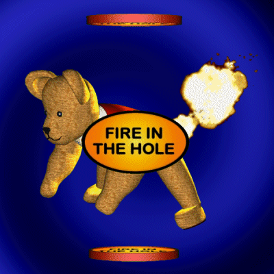 Fire In The Hole Farting Teddy Bear GIF - Fire In The Hole Farting Teddy Bear Dynamite GIFs